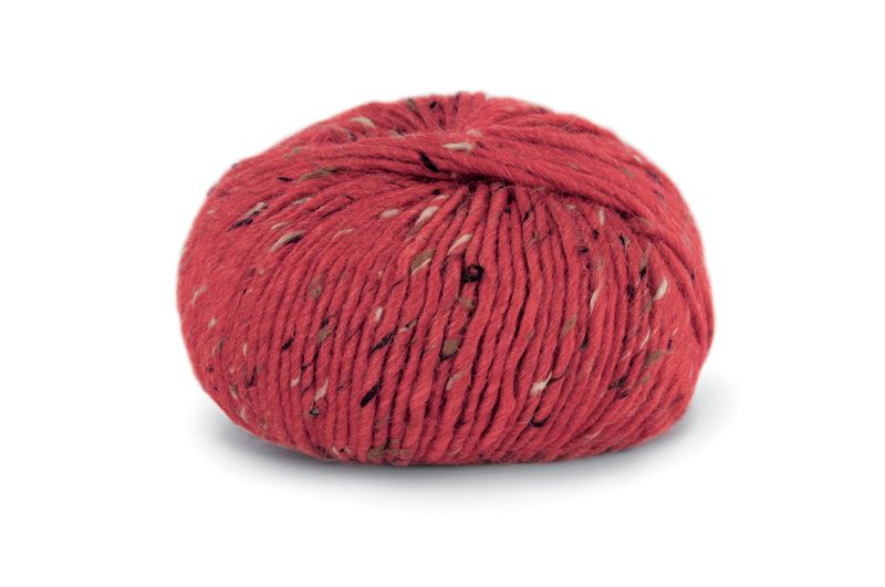 120 Alpakka Tweed Rød